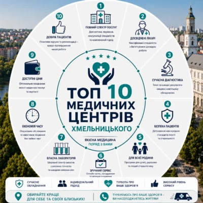 ТОП 10 медичних центрів Хмельницького: рейтинг, відгуки та як обрати